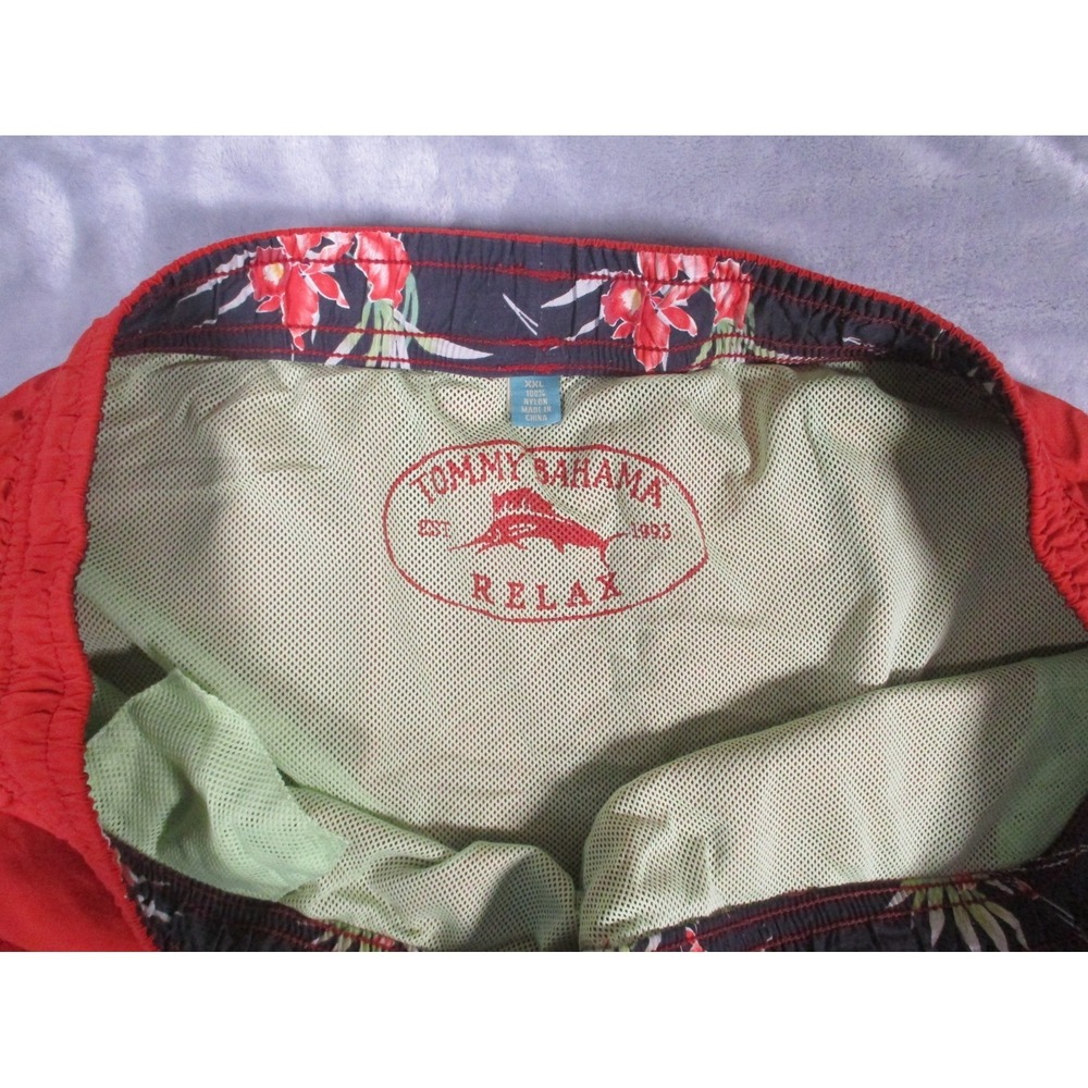 Tommy Bahama Relax Mens XXL Orange Cargo‎ Swim Trunks Board Shorts Mesh Lined - Picture 2 of 12